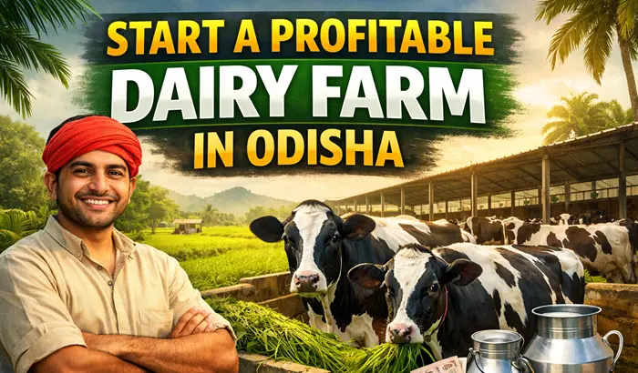 start a dairy farm in Odisha